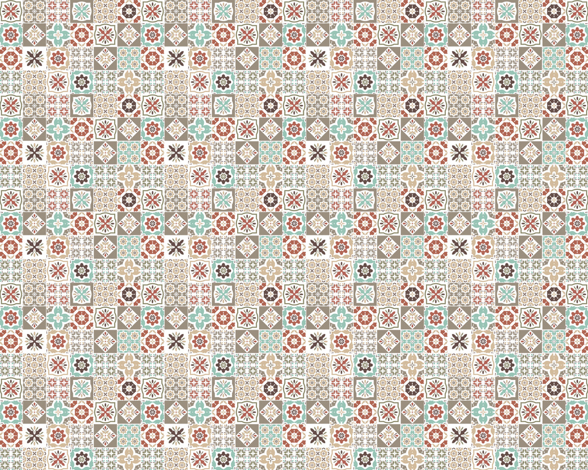 Toilettenrückwand Patchwork