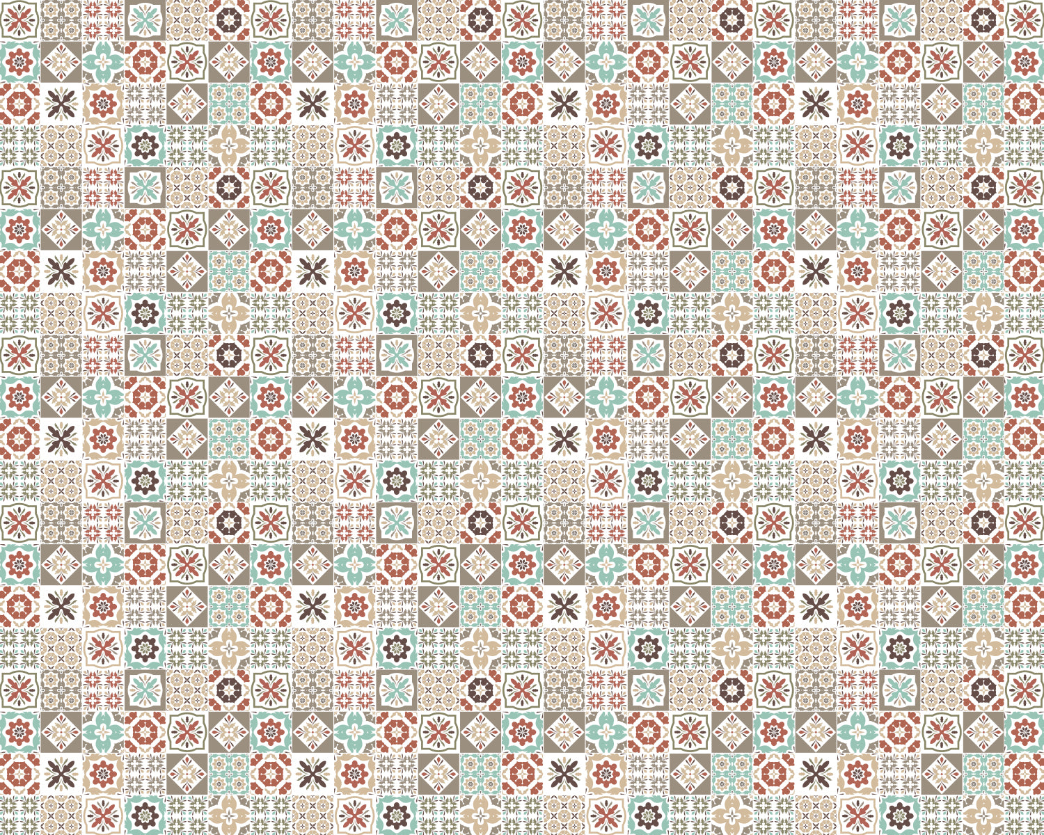 Toilettenrückwand Patchwork