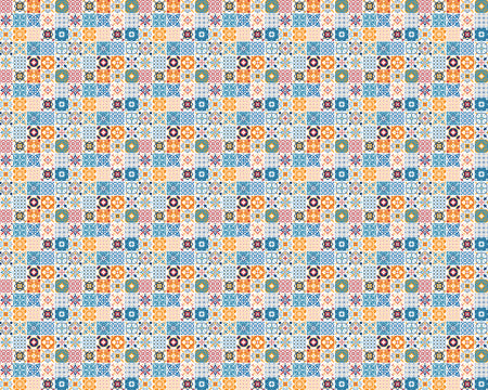 Toilettenrückwand Patchwork