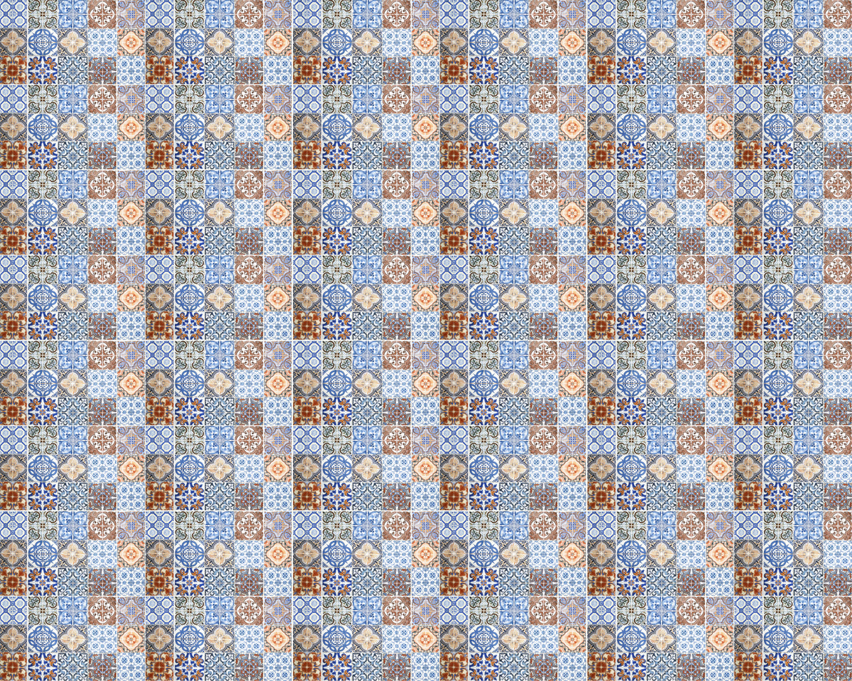 Toilettenrückwand Patchwork