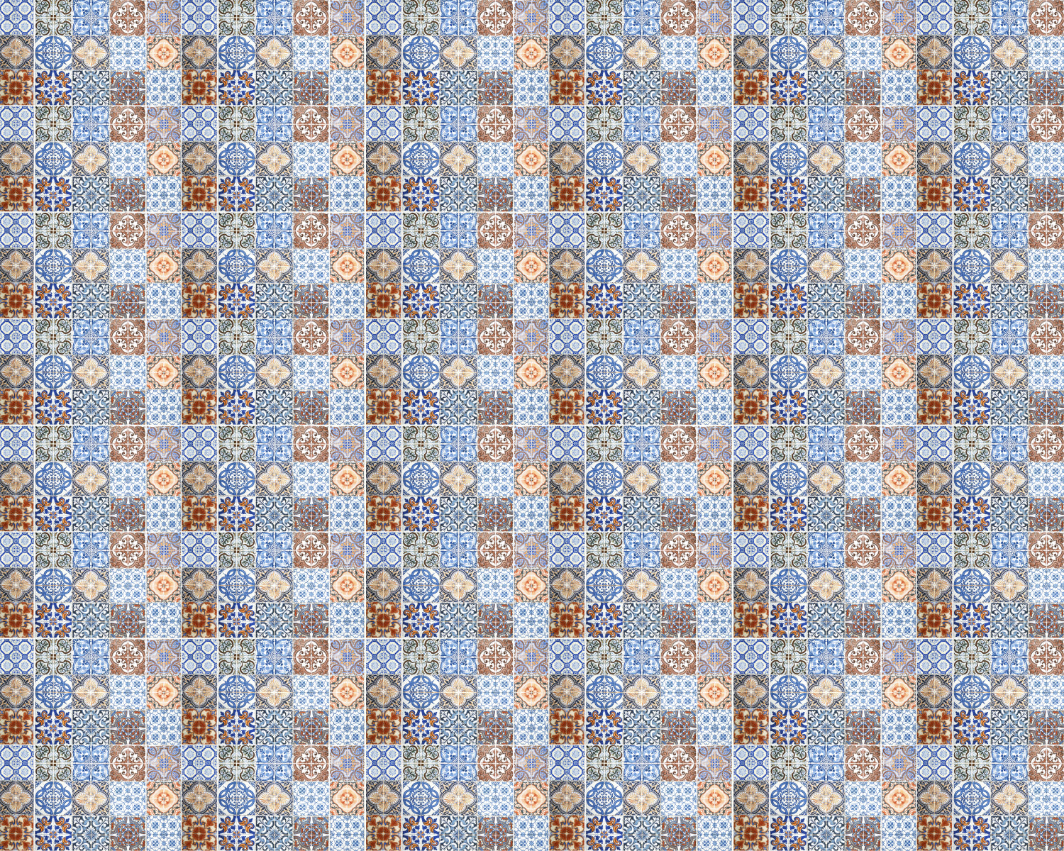 Toilettenrückwand Patchwork