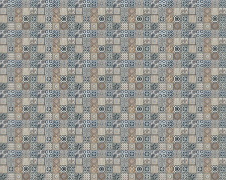 Toilettenrückwand Patchwork