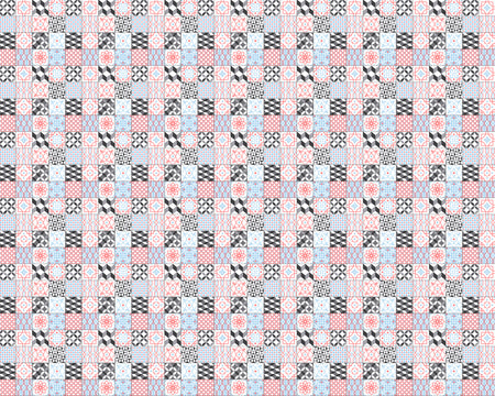 Toilettenrückwand Patchwork