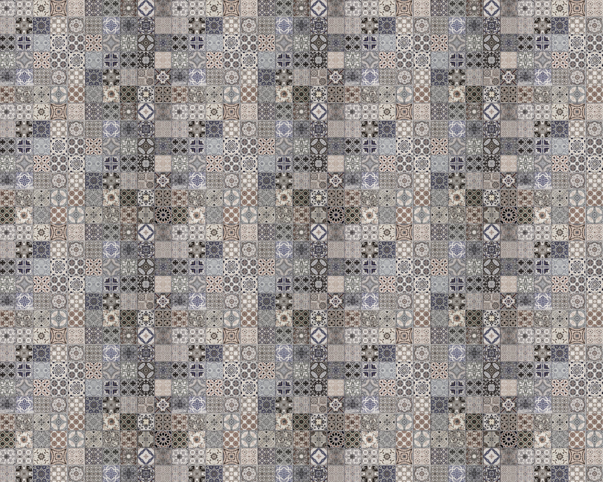 Toilettenrückwand Patchwork