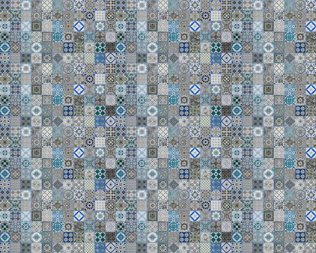 Toilettenrückwand Patchwork