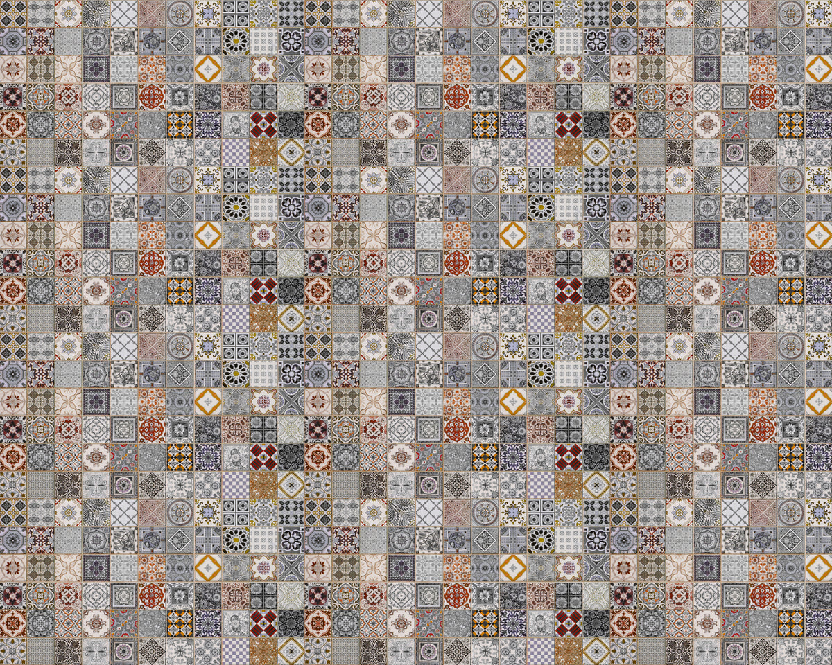 Toilettenrückwand Patchwork