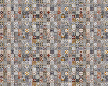 Toilettenrückwand Patchwork