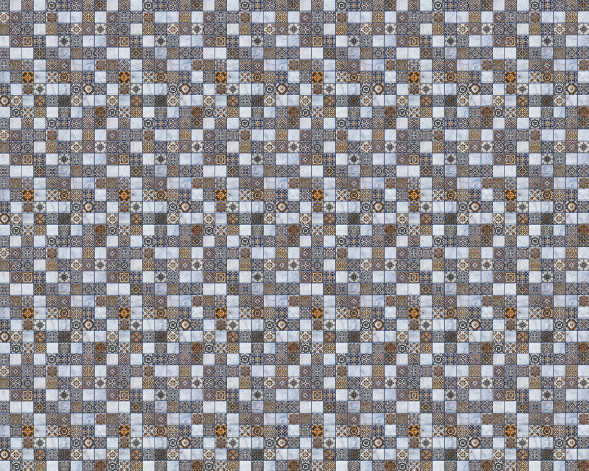 Toilettenrückwand Patchwork