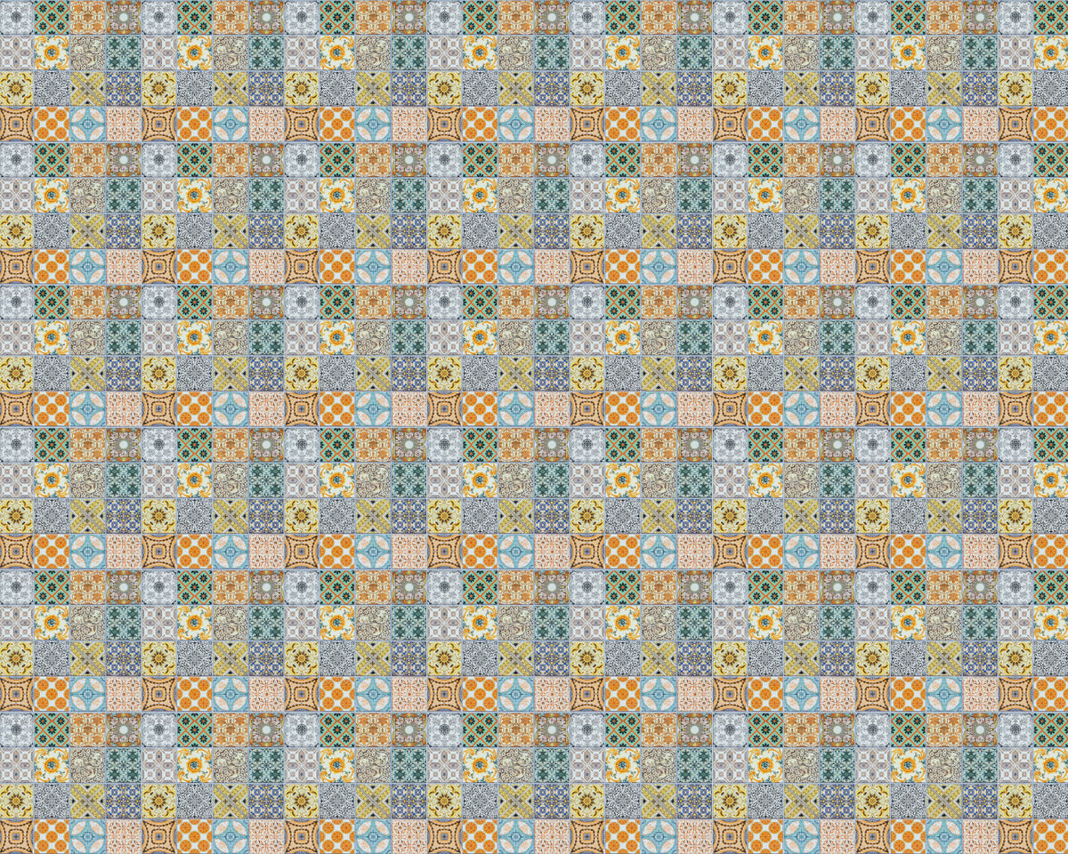 Toilettenrückwand Patchwork