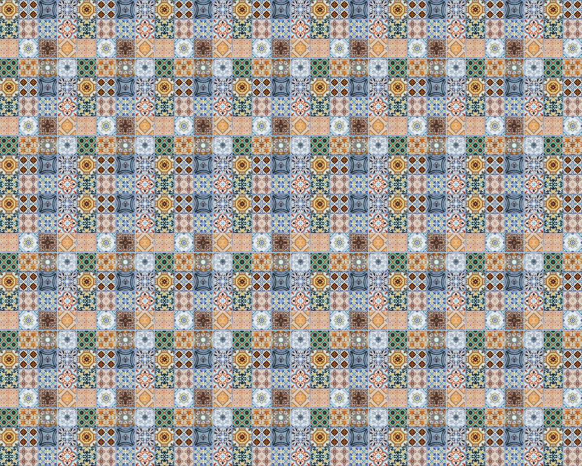 Toilettenrückwand Patchwork