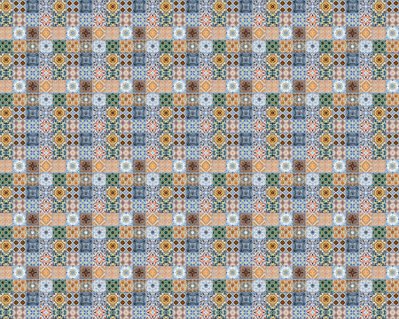 Toilettenrückwand Patchwork