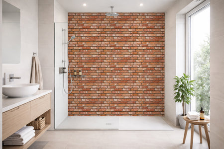Toilettenrückwand Steinoptik