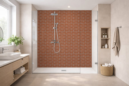 Toilettenrückwand Steinoptik