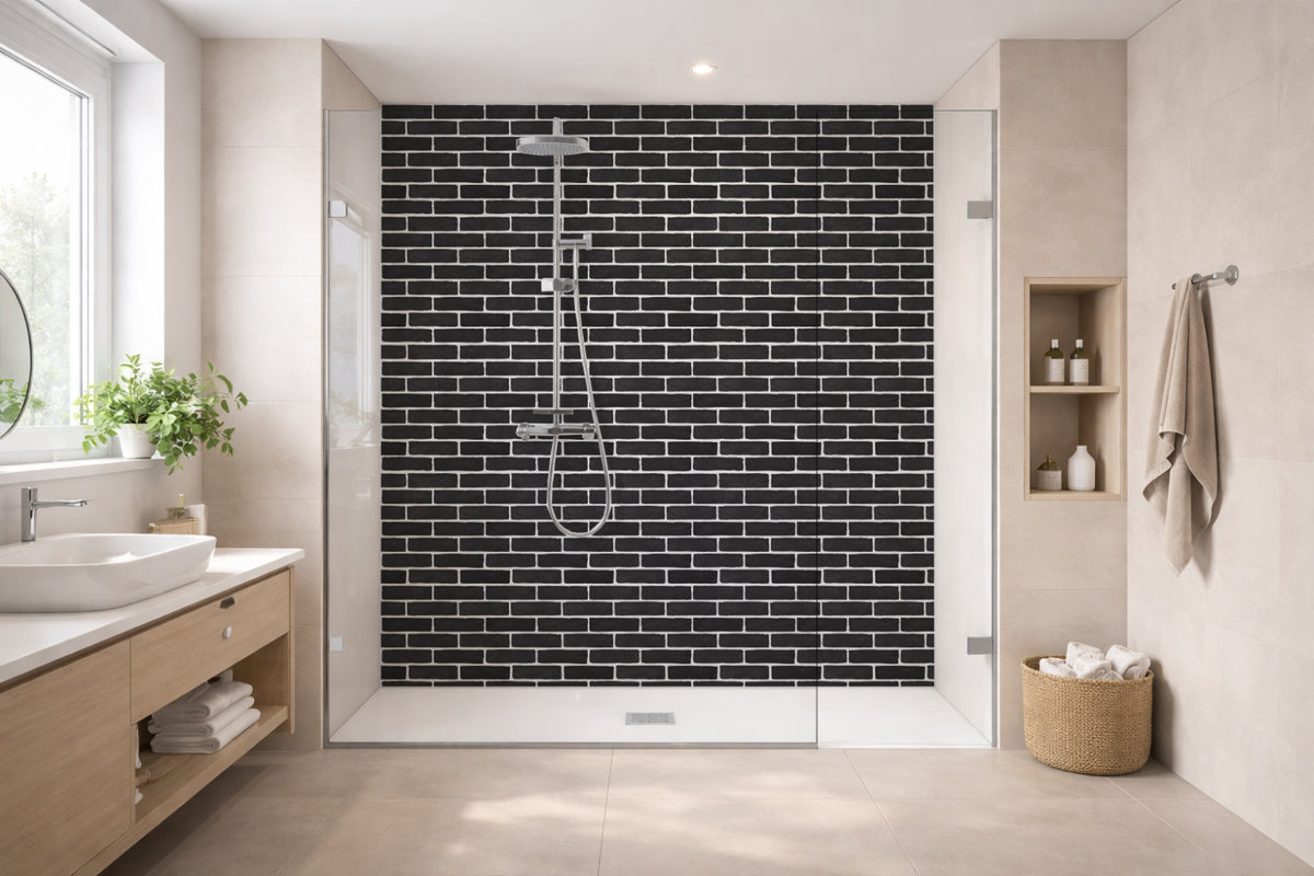 Toilettenrückwand Steinoptik