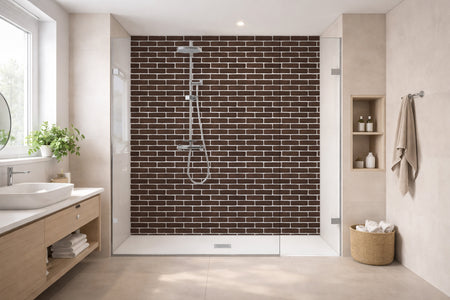 Toilettenrückwand Steinoptik