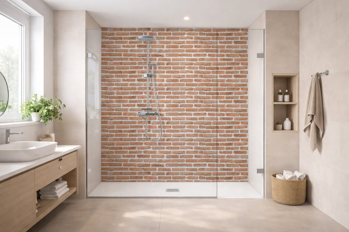 Toilettenrückwand Steinoptik