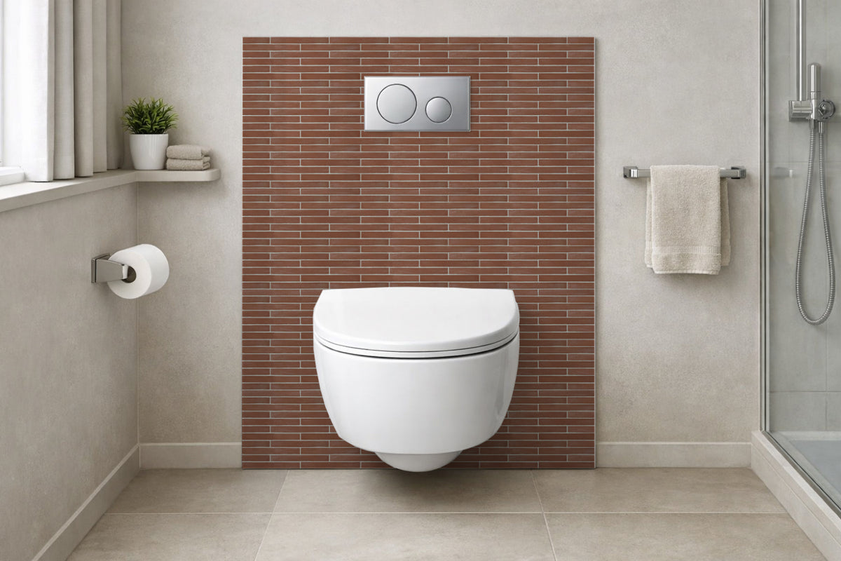 Toilettenrückwand Steinoptik