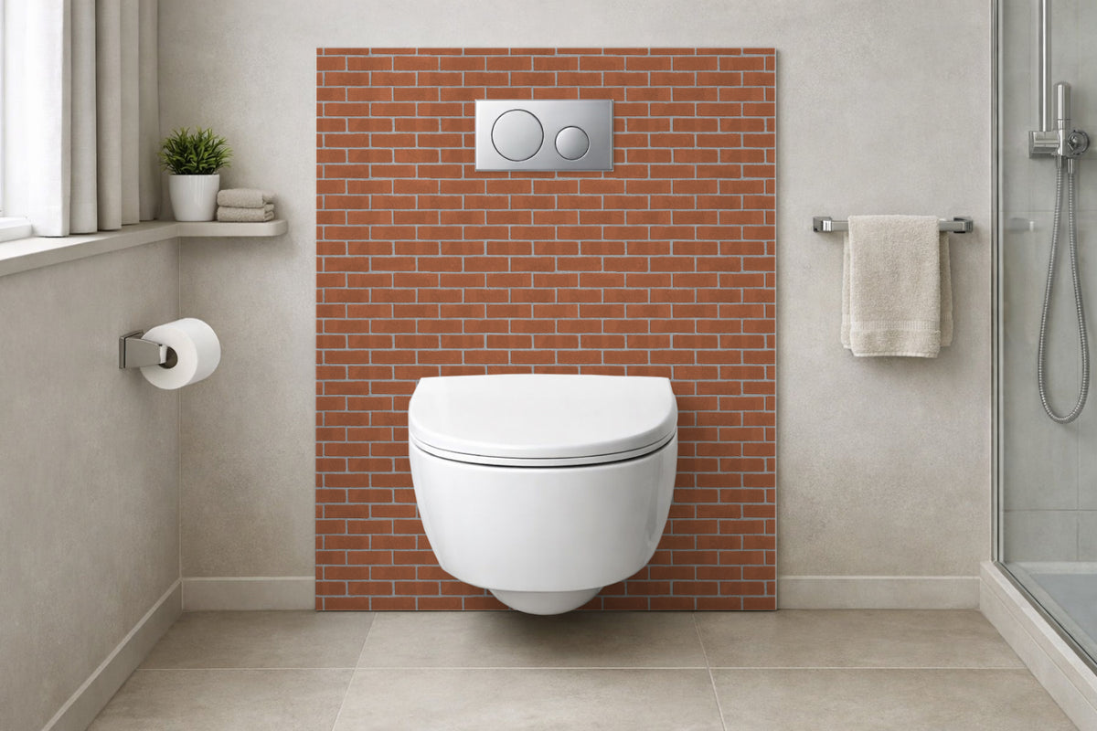 Toilettenrückwand Steinoptik