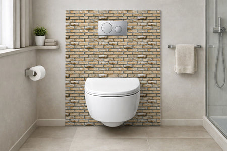 Toilettenrückwand Steinoptik