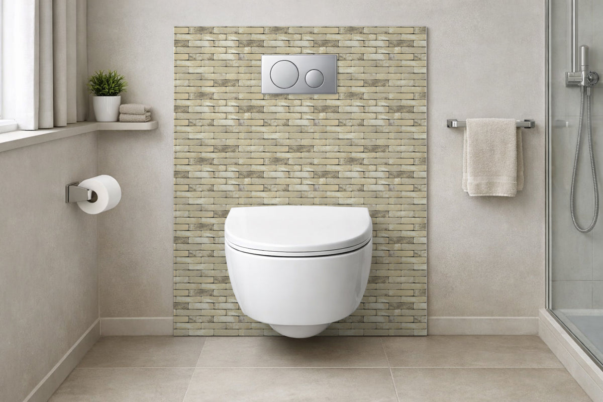 Toilettenrückwand Steinoptik