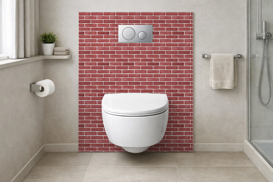 Toilettenrückwand Steinoptik