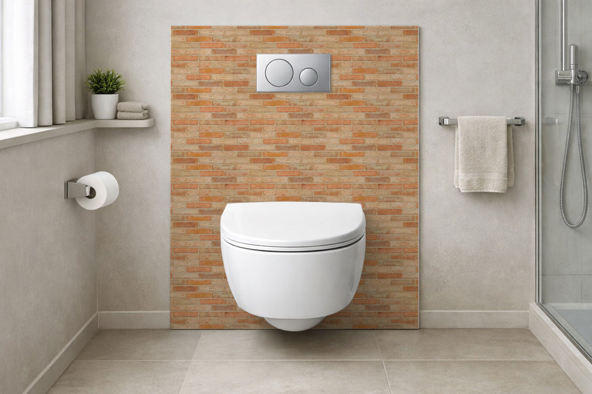 Toilettenrückwand Steinoptik