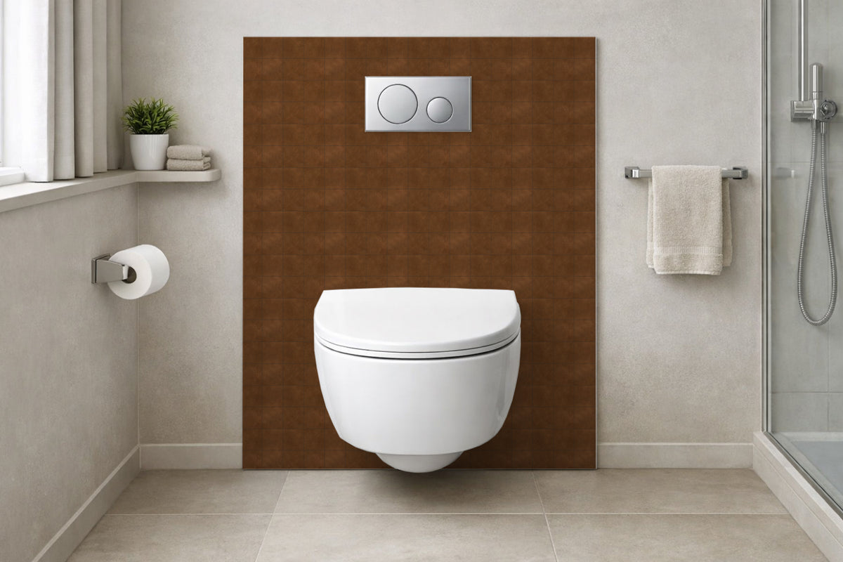 Toilettenrückwand Steinoptik
