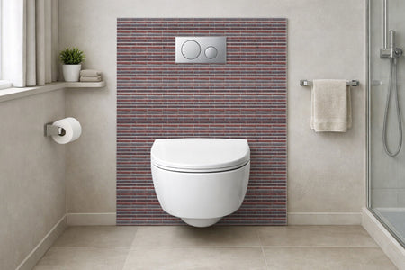 Toilettenrückwand Steinoptik