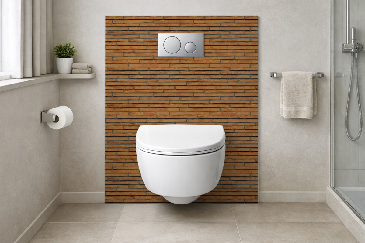 Toilettenrückwand Steinoptik