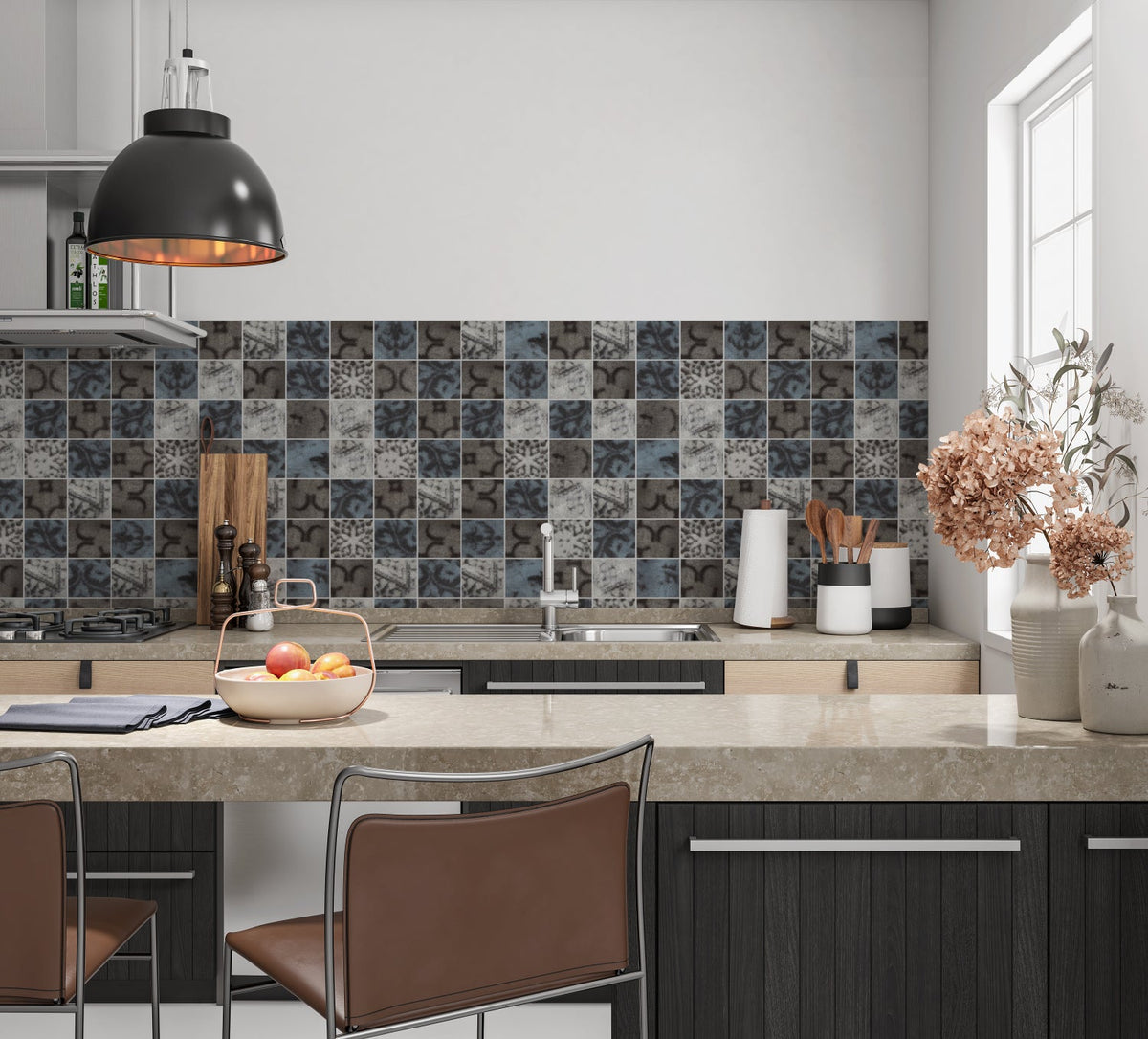 Küchenrückwand Fliesenoptik