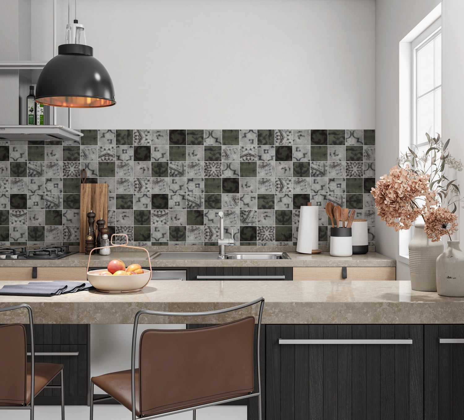 Küchenrückwand Fliesenoptik