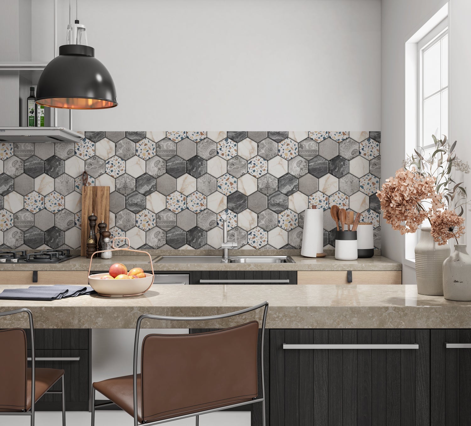 Küchenrückwand Fliesenoptik