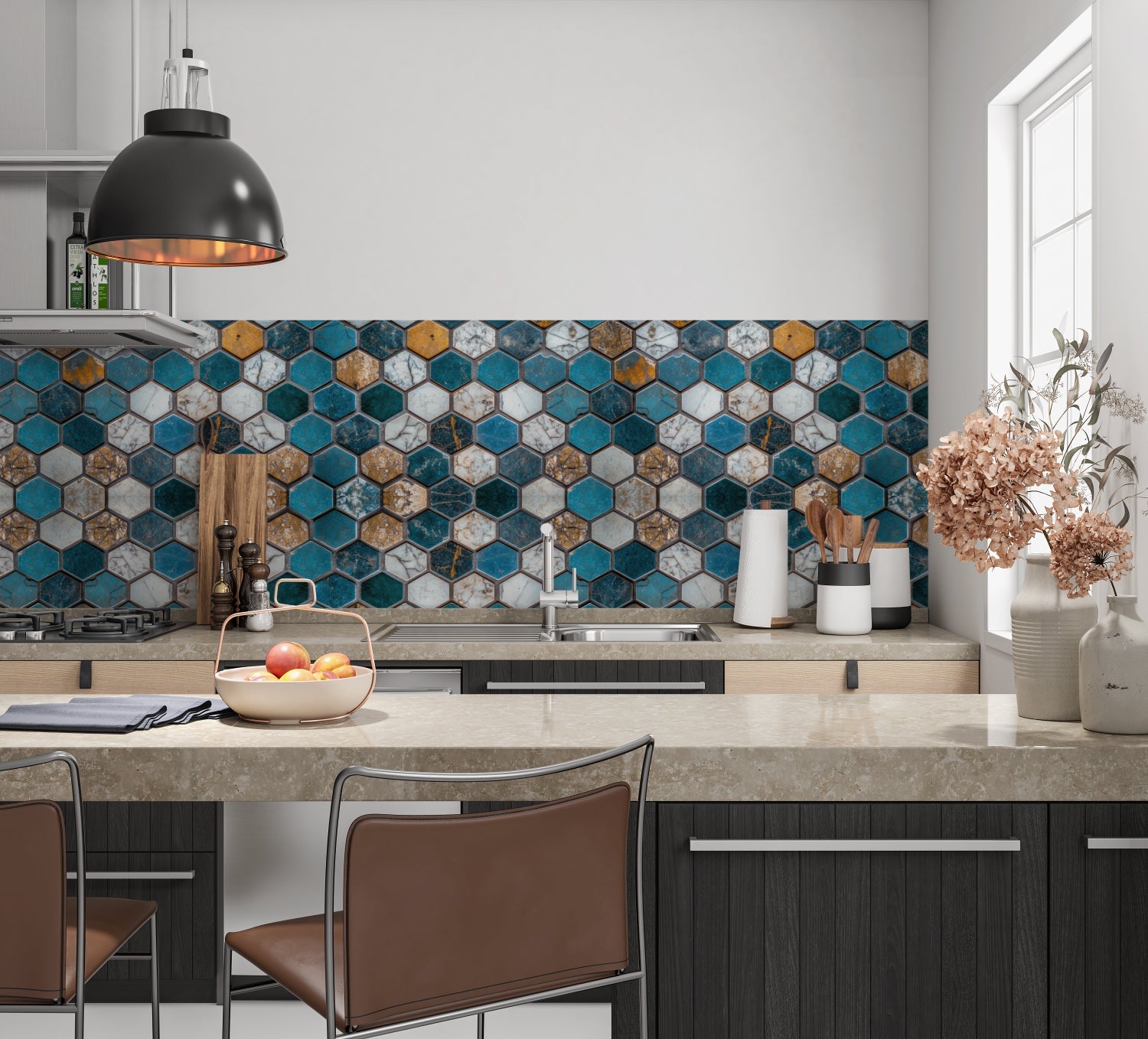 Küchenrückwand Fliesenoptik