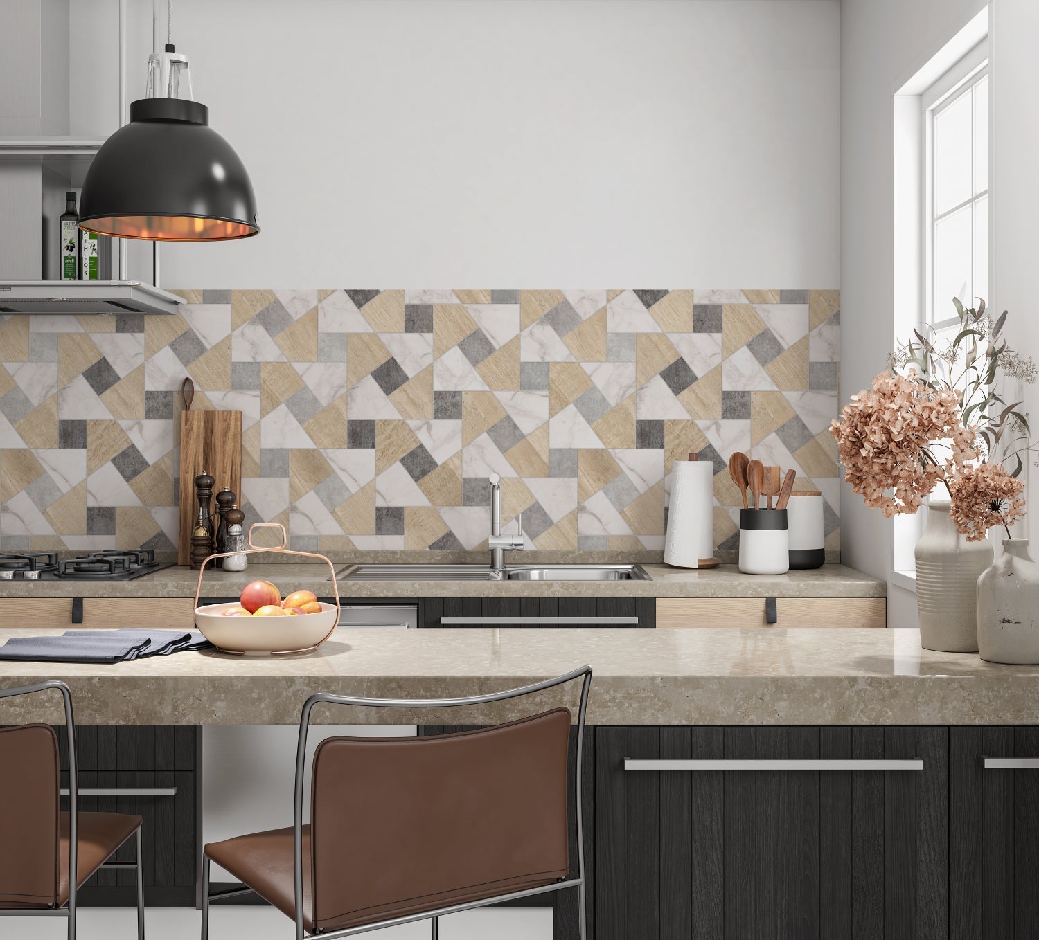 Küchenrückwand Fliesenoptik