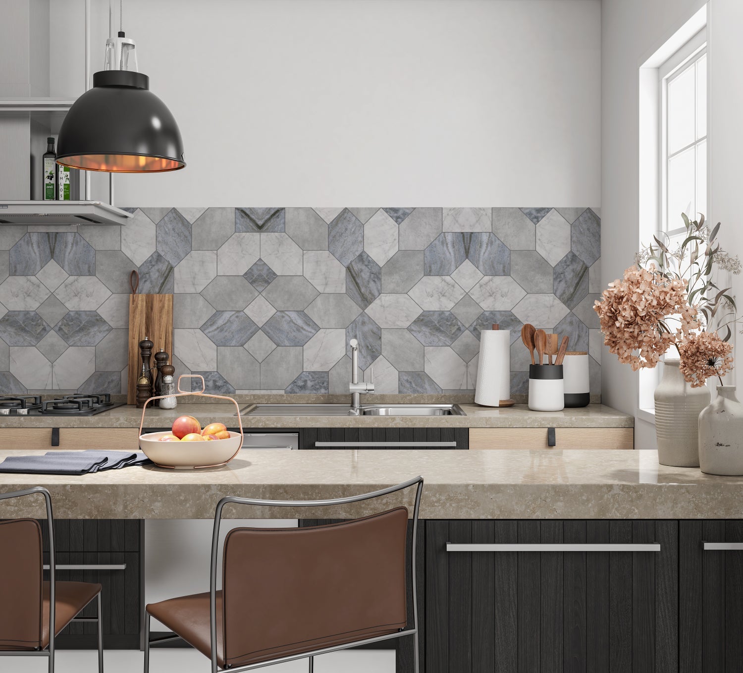 Küchenrückwand Fliesenoptik