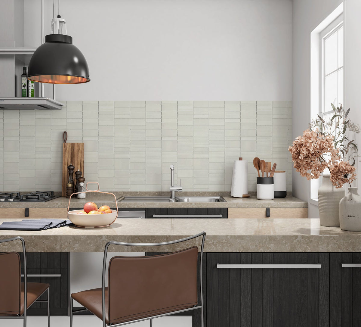 Spritzschutz Küche Fliesenoptik