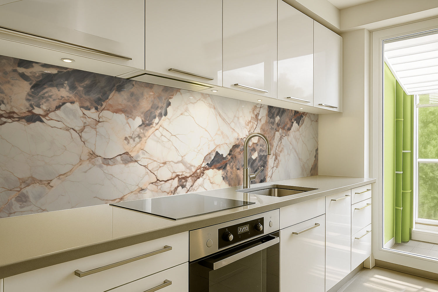 Küchenrückwand Marmoroptik