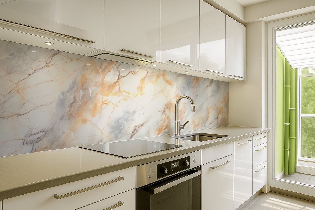 Küchenrückwand Marmoroptik