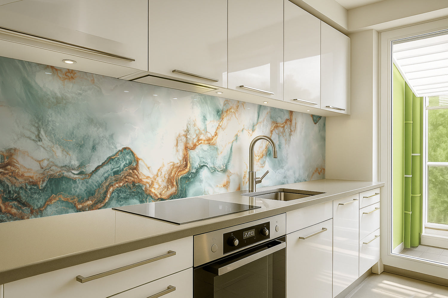 Küchenrückwand Marmoroptik