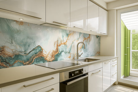 Küchenrückwand Marmoroptik