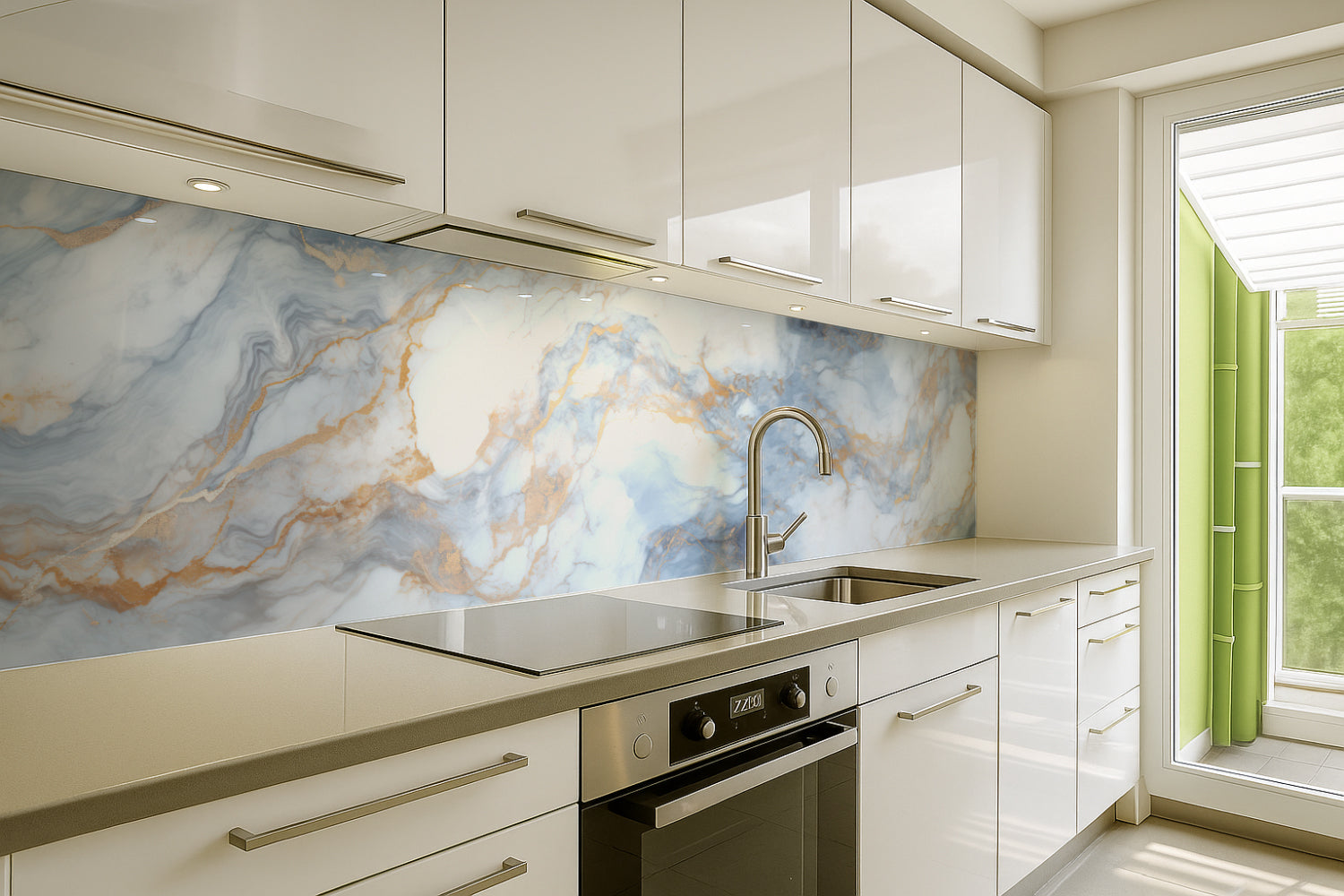 Küchenrückwand Marmoroptik