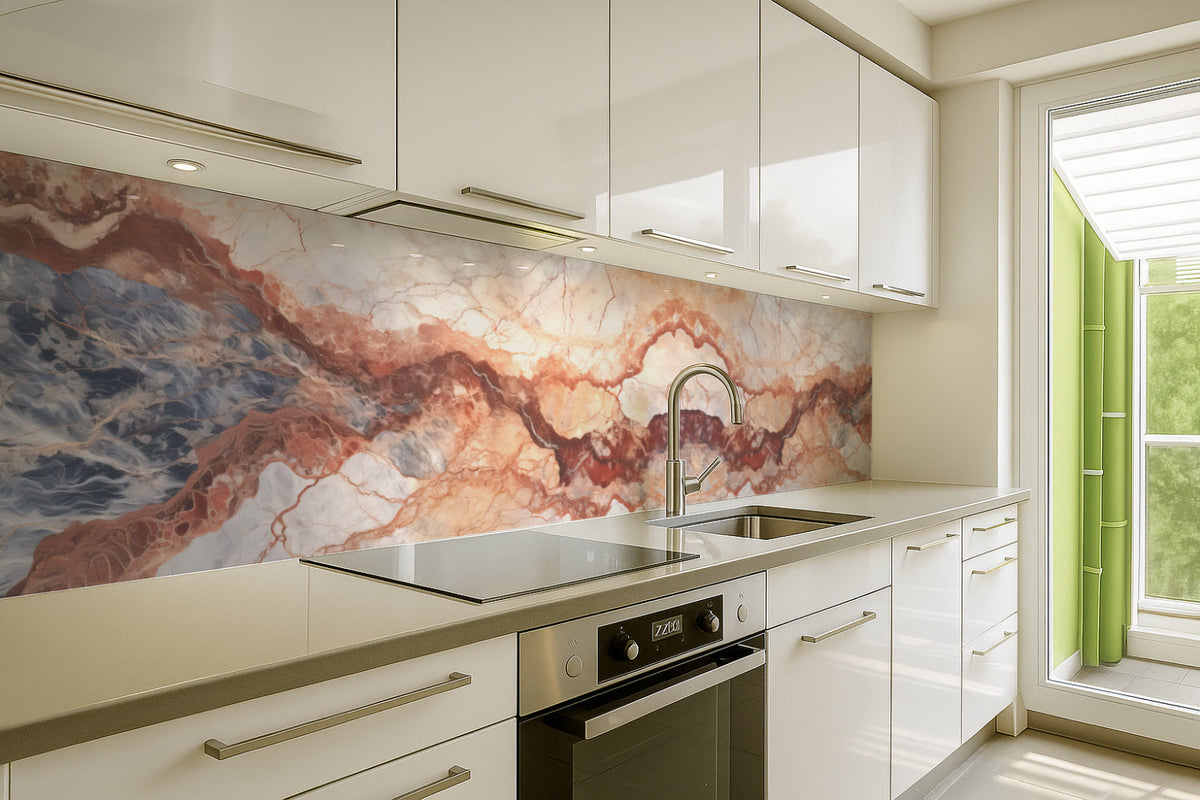 Küchenrückwand Marmoroptik