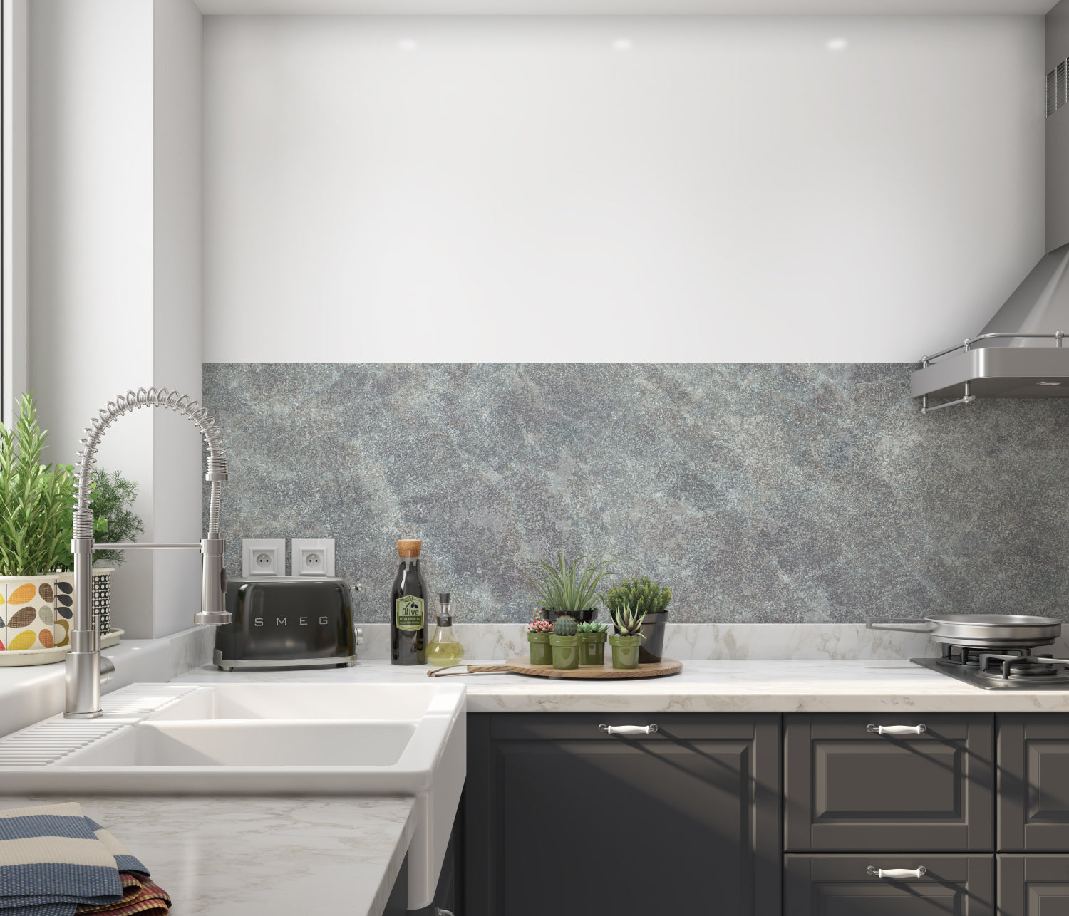 Küchenrückwand Steinoptik