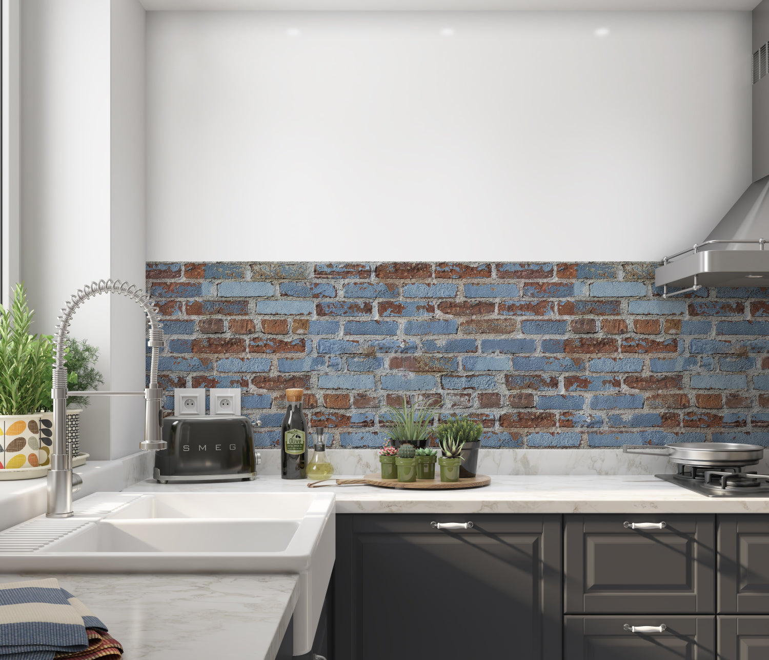 Küchenrückwand Steinoptik