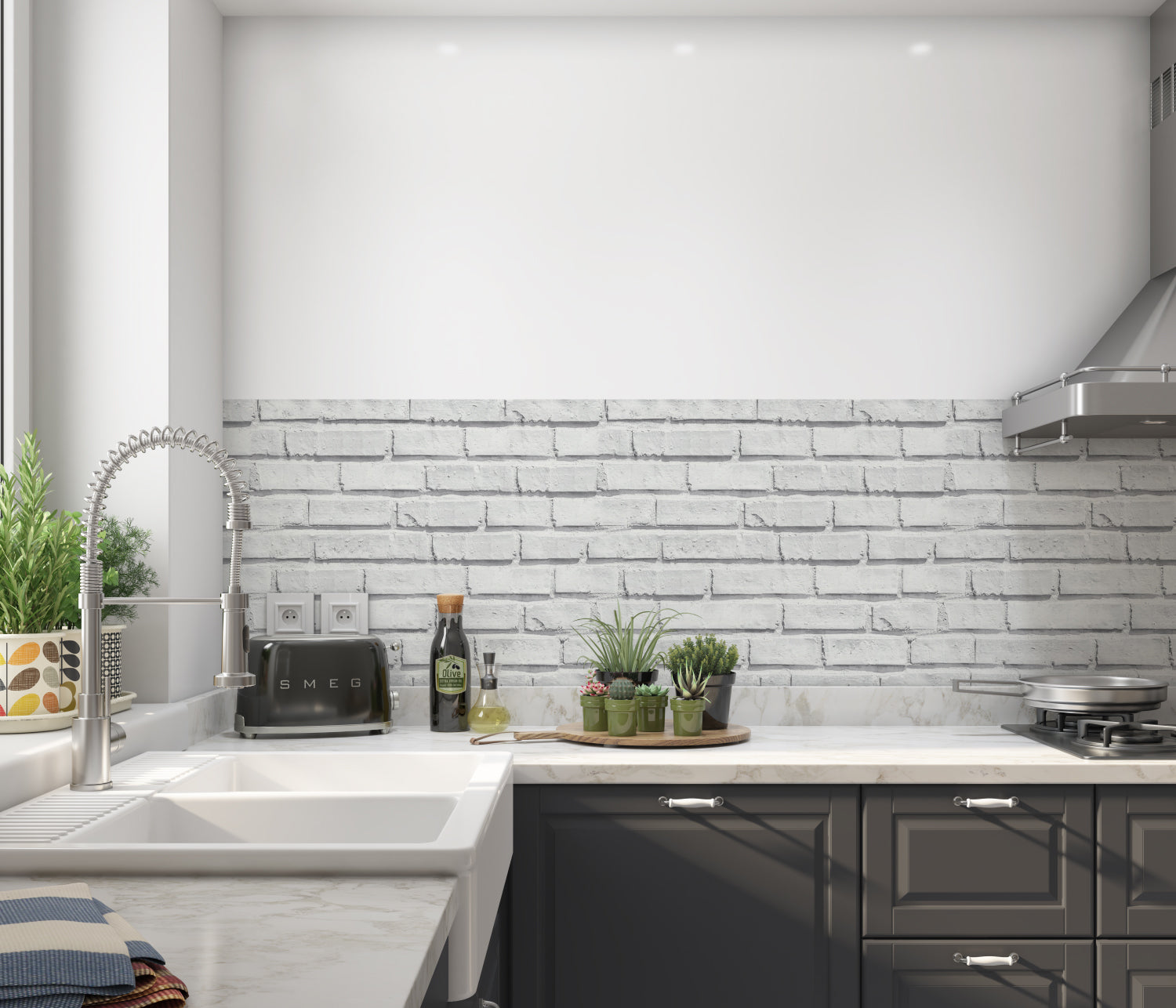 Küchenrückwand Steinoptik