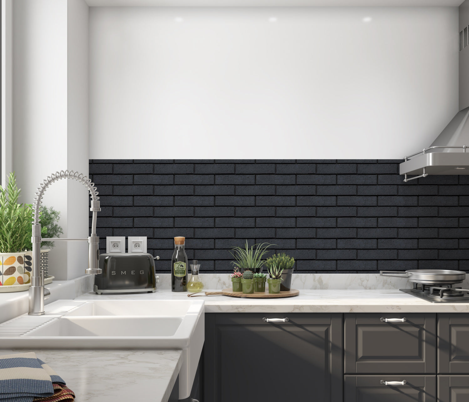 Küchenrückwand Steinoptik