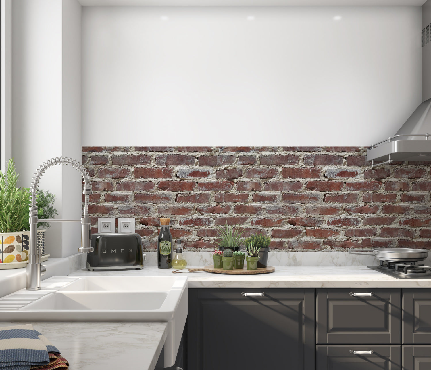 Küchenrückwand Steinoptik