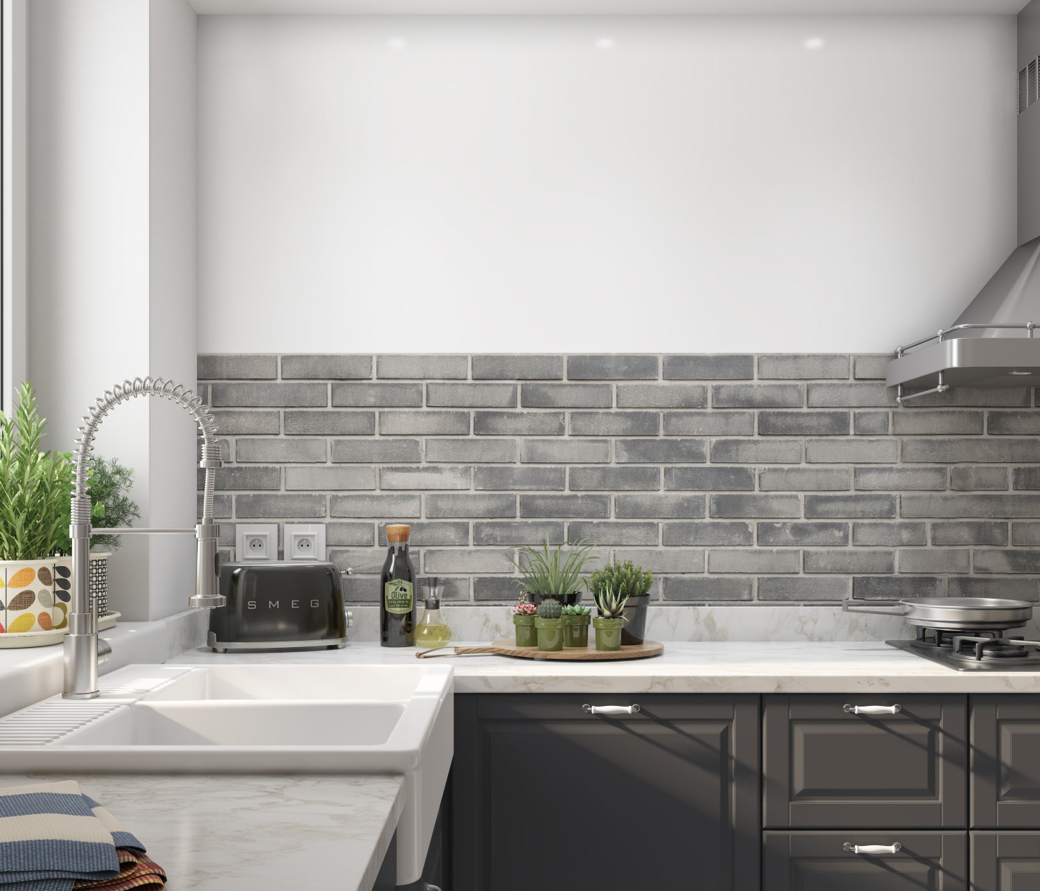 Küchenrückwand Steinoptik