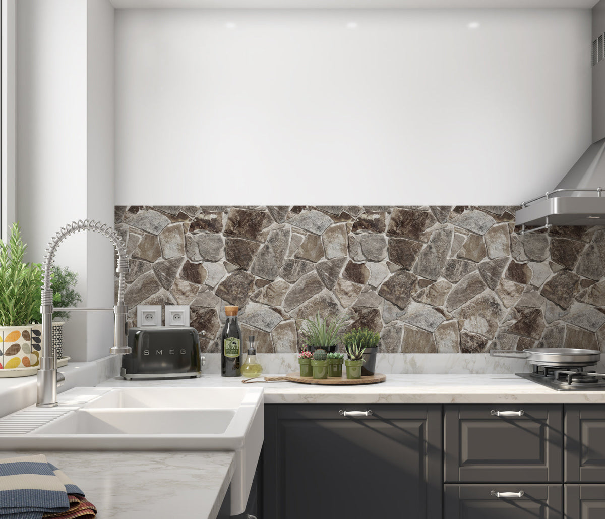 Küchenrückwand Steinoptik