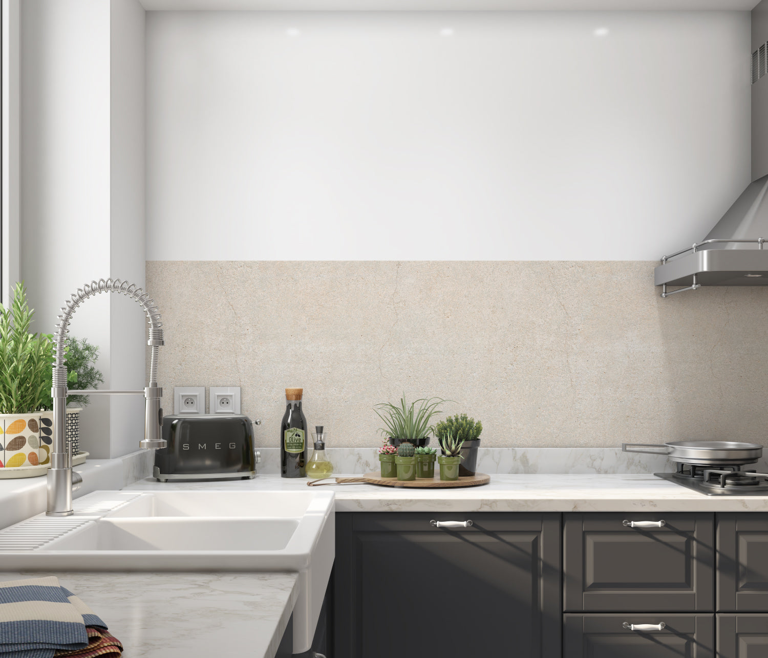 Küchenrückwand Steinoptik